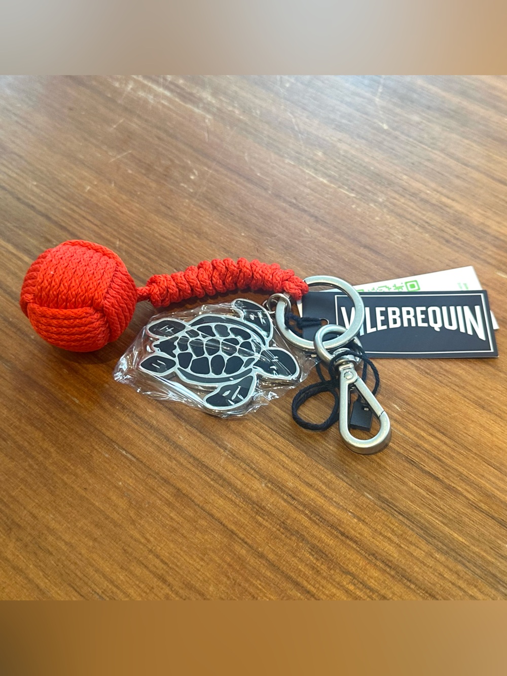 Vilebrequin Red Turtle Keyring - Picture 2 of 5
